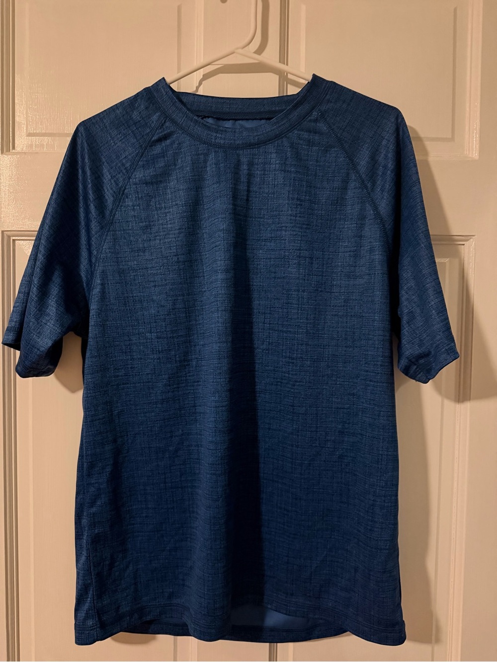 Men's Blue Performance Short-Sleeve Shirt